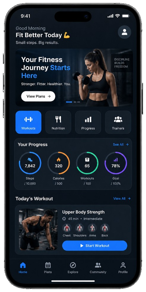 Fitness/Gym product showcase