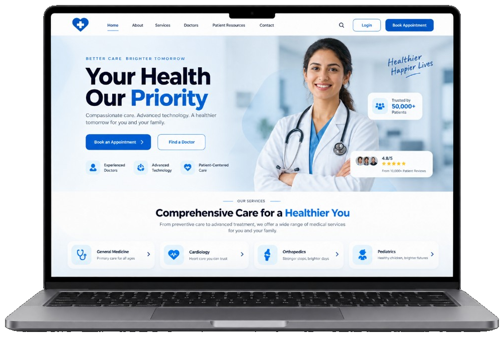 Healthcare product showcase