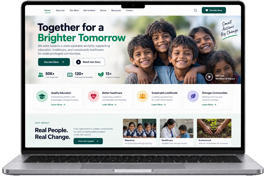 NGO / Non-Profit product showcase