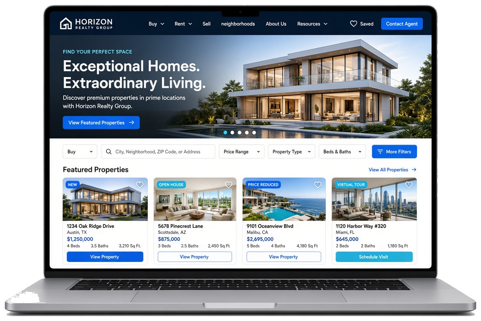 Real Estate product showcase
